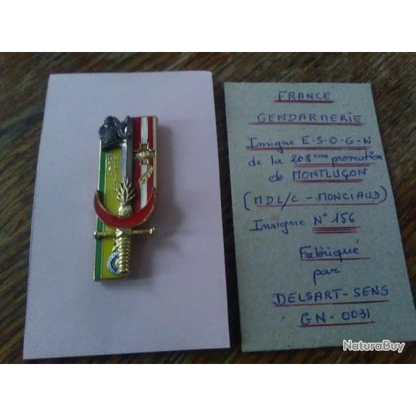 Insigne gendarmerie ESOGNMontlu�on