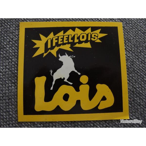 I Feel Lois Jeans autocollant vintage 8,20 cm