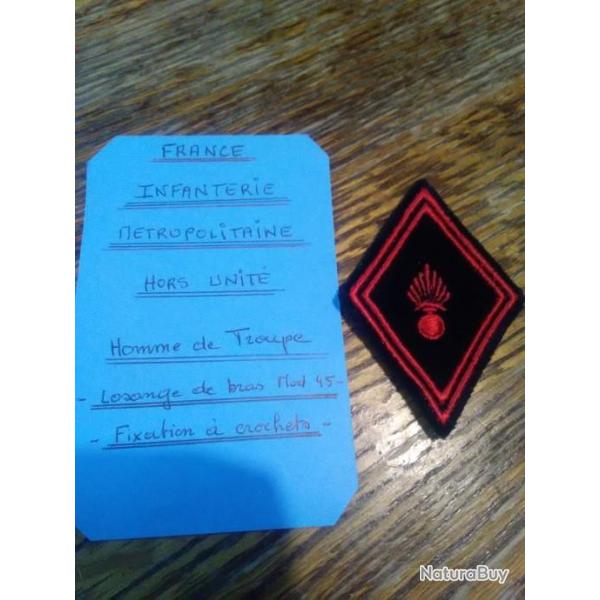 Insigne infanterie m�tropolitaine Homme de rang