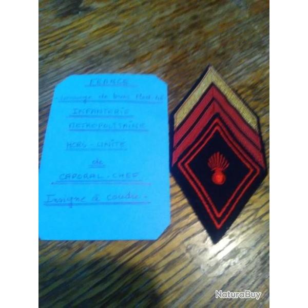 Insigne infanterie m�tropolitaine Caporal chef