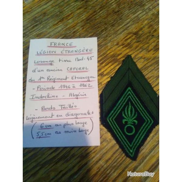 Insigne lgion trangre1er rgiment tranger Indochine Algrie