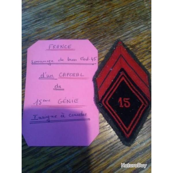 Insigne Caporal du 15 �me genie