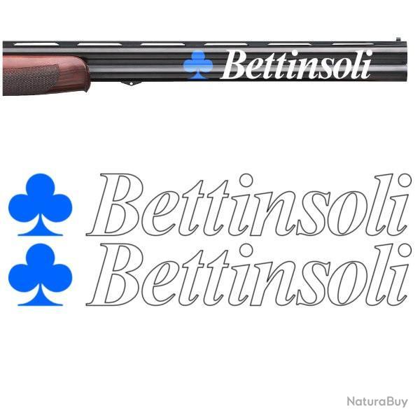 2x BETTINSOLI Vinyle Autocollant pour canon. 11 couleurs et 3 tailles au choix