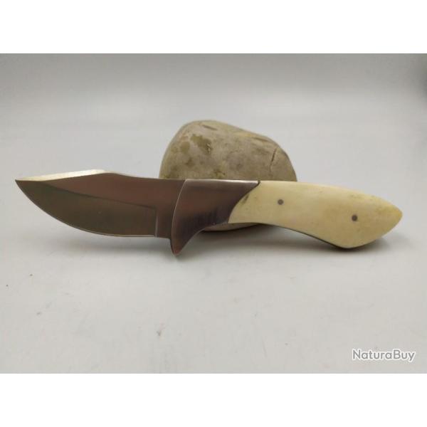 Beau Poignard Skinner Manche en Os avec Etui en Cuir PA3343071SS