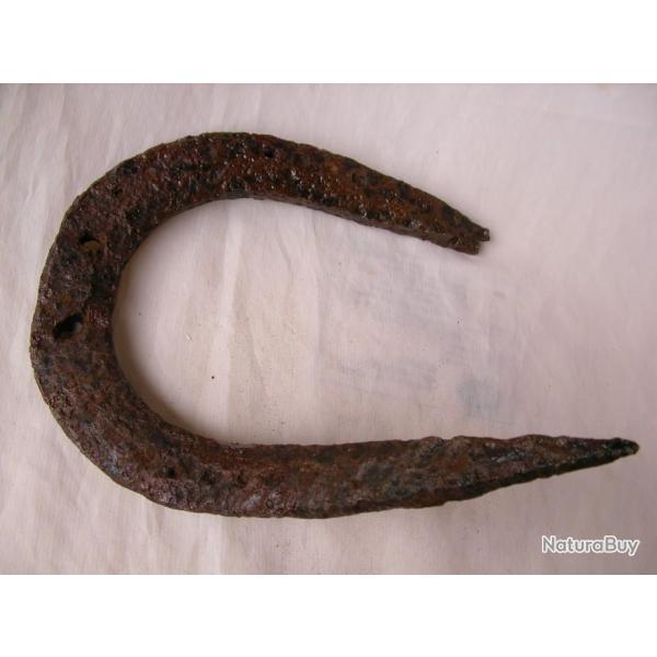 WW1 FRANCE CURIOSIT� FER A CHEVAL " PLI� " DE TERRAIN 100 % ANCIENNE ZONE DE COMBATS WW1 LOT 10