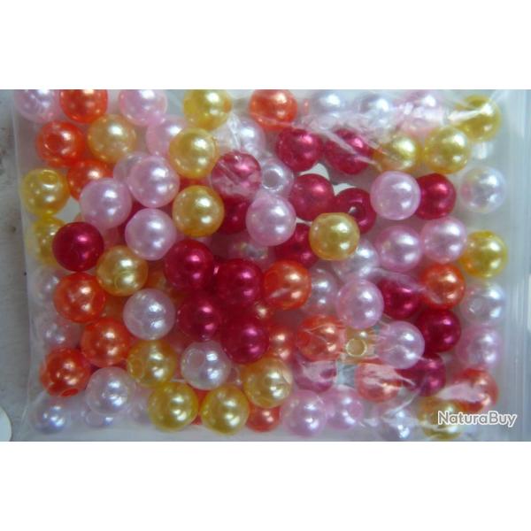 100  perles de 6 mm de diam�tre pour montage ligne peche en mer