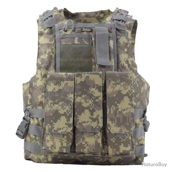 Gilet de Protection Tactique Couleur CAMOUFLAGE ACU - LIVRAISON GRATUITE !!