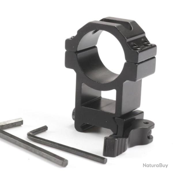 Colliers ChasseTir.com montage rapide 30 mm - Rail 21 mm Haut - Haut