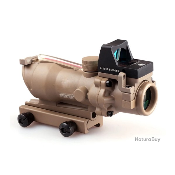 Optique de type ACOG 4x32 - Vraie Fibre - Source R�ticule BDC