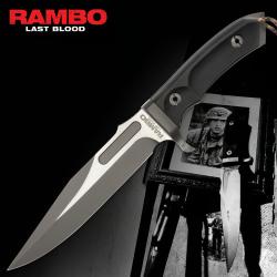Couteau Rambo Last Blood Bowie Lame Acier Inox Etui Cuir Licence Officielle Rambo V RB9416