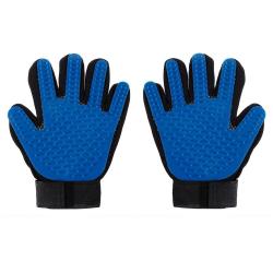 Gant Peigne Silicone Toilettage Chien Chat -Bleu Paire 20260729082508