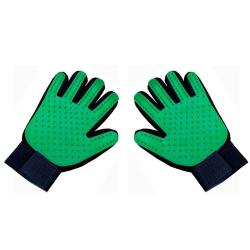 Gant Peigne Silicone Toilettage Chien Chat -Vert Paire 20260729082508