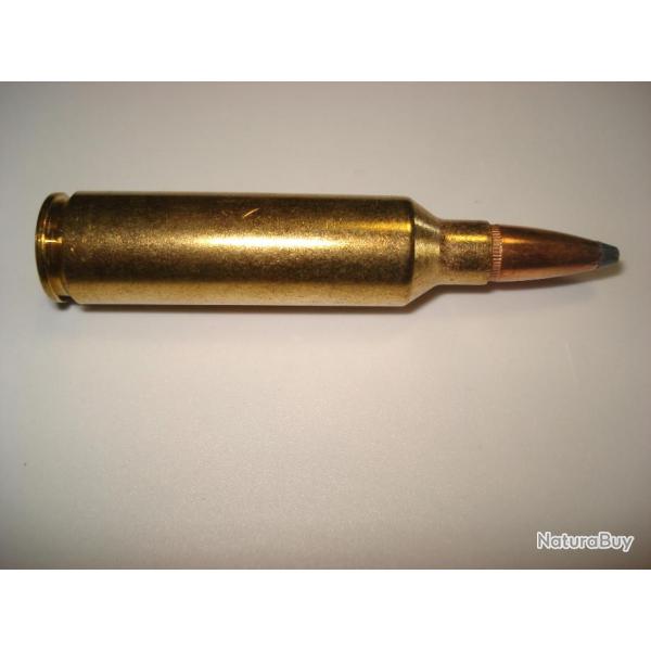 une cartouche de 7mm wsm de marque winchester ogive demi blinde