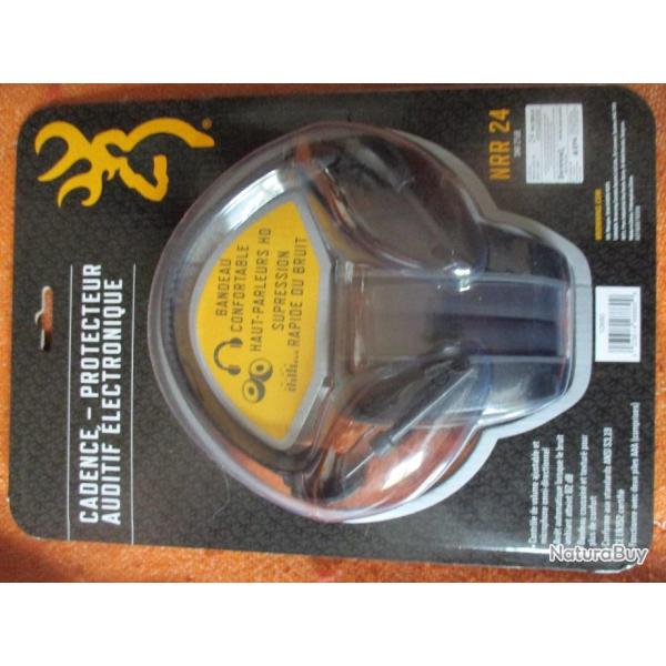 Casque lectronique cadence noir - Browning