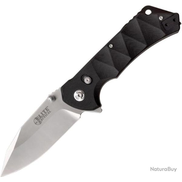 Couteau Elite Tactical Parallax Rapid Lock Satin Lame Acier D2 Manche G10 ETFDR005S