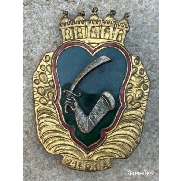 21 Division d'Infanterie Algrienne, 45 millimtres,dos lisse argent