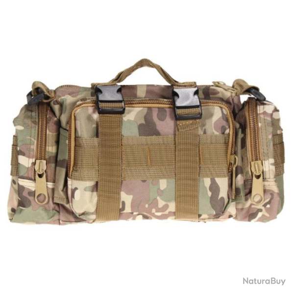 Sac toile nylon 3L, camo.