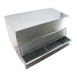 Pondoir galvanis&eacute; ramassage ext&eacute;rieur 2 cases