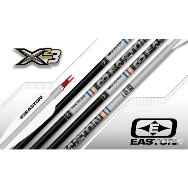 EASTON -�Tube Alu X23 Noir-Argent 2312