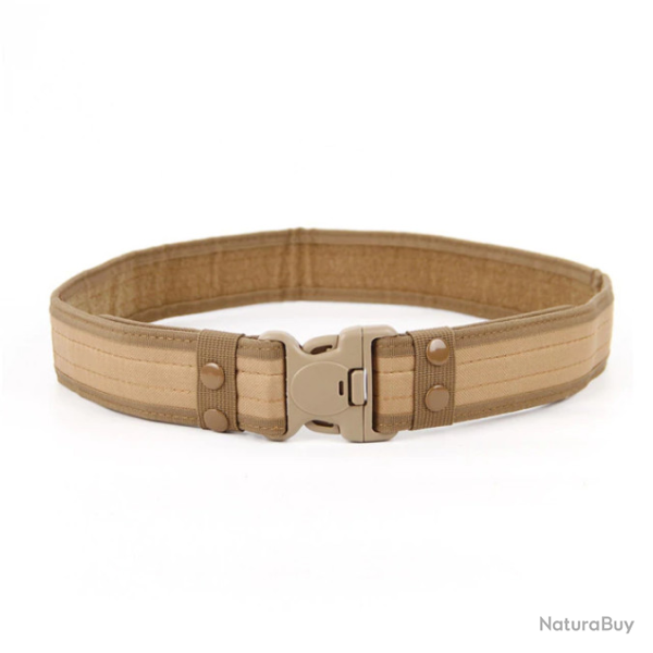 ceinturon toile paisse, rglable jusqu' 130cm, beige.