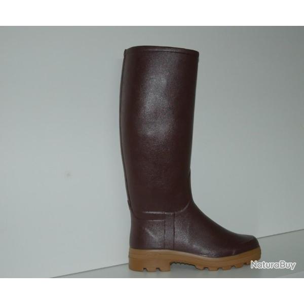 BOTTES SAINT HUBERT LE CHAMEAU MARRON  T47 MOLLET 46  (3525.T47.M46)