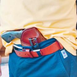 VALENTIN GANCH HOLSTER AVEC CLIP A PORTER A L' INTERIEUR POUR UN PETIT REVOLVER