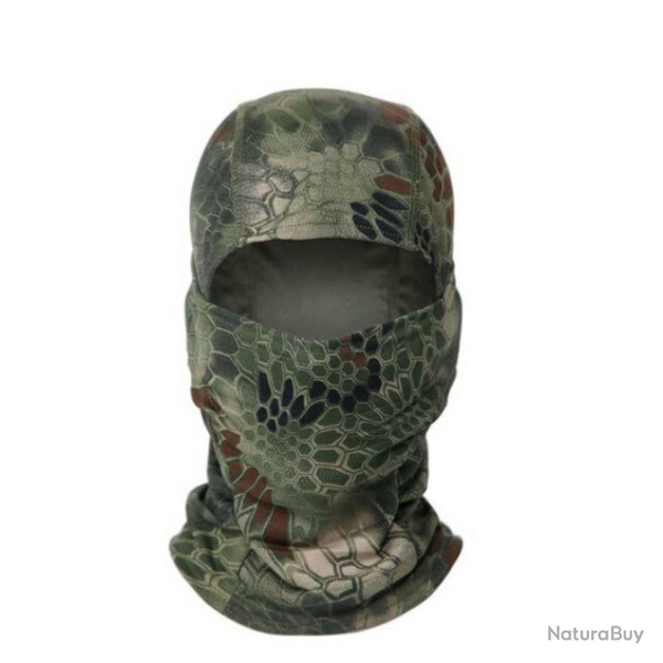 Cagoule int�grale fine mixte, camo python, taille unique.