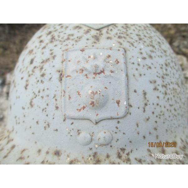 casque mod�le 26 1926 DP avec sa jugulaire France ww2