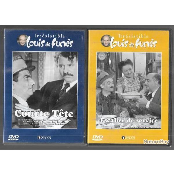 irr�sistible louis de fun�s, courte t�te, escalier de service, les tortillards, l�g�re et lot 4 dvd