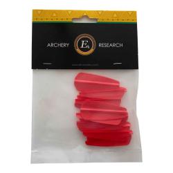 Plumes Rouges pour r&eacute;paration empennage fl&egrave;ches Cobra R9-RX et SIEGE