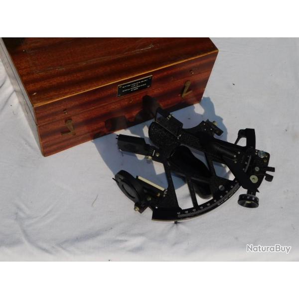 BEAU SEXTANT MARINE NATIONALE FRANCE EN COFFRET - FABRICATION LEPETIT POULIN BLANCHET