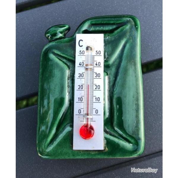 c�ramique jerrican jerrycan us ww2 LETANG PROVINS  thermom�tre