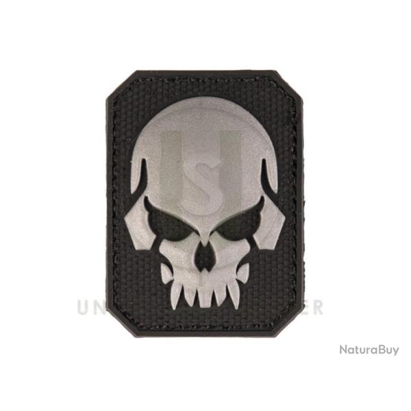 PATCH PVC TETE DE MORT NOIR 5.5 X 4CM