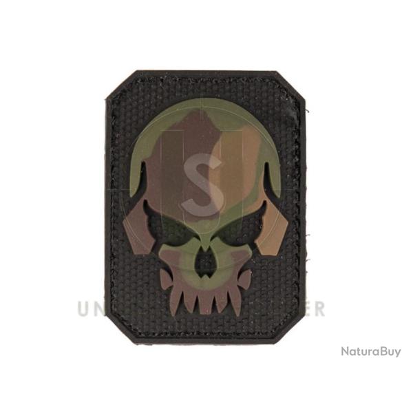 PATCH PVC TETE DE MORT CAMO 5.5 X 4CM