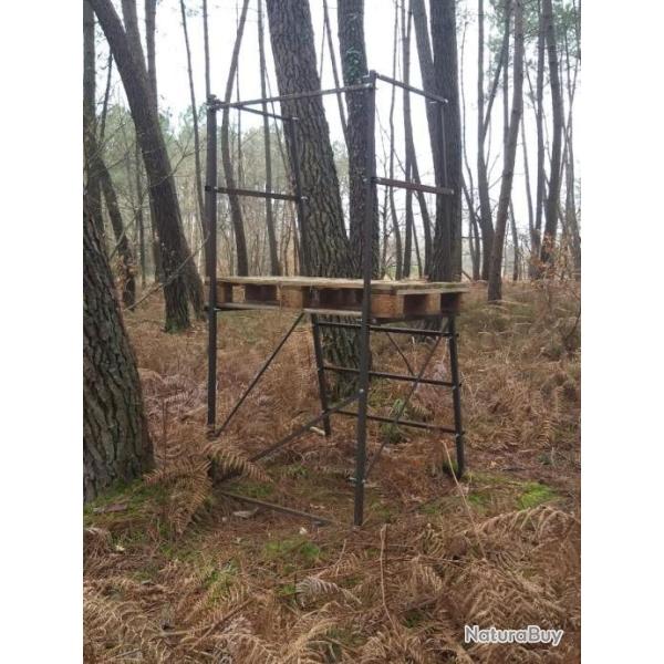 Mirador acier assembl� par vis et ecrous frein, sans soudure.Echelle d'aff�t