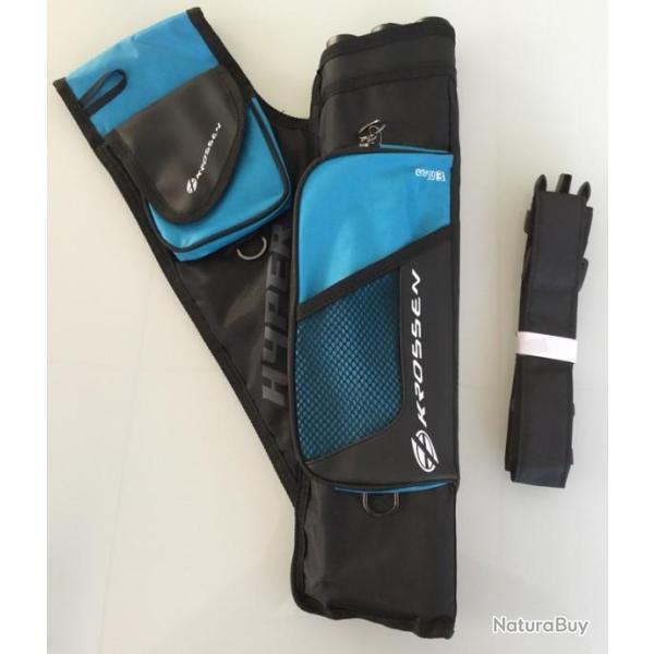 Carquois Droitier Bleu Krossen Hyper Tournament Avec Ceinture