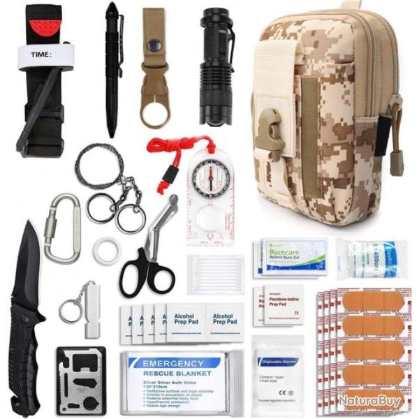 Kit de Survie COULEUR DESERT - LIVRAISON GRATUITE !!