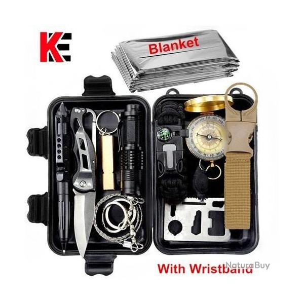 Kit de Survie AVEC BRACELET INCLUS  - LIVRAISON GRATUITE !!