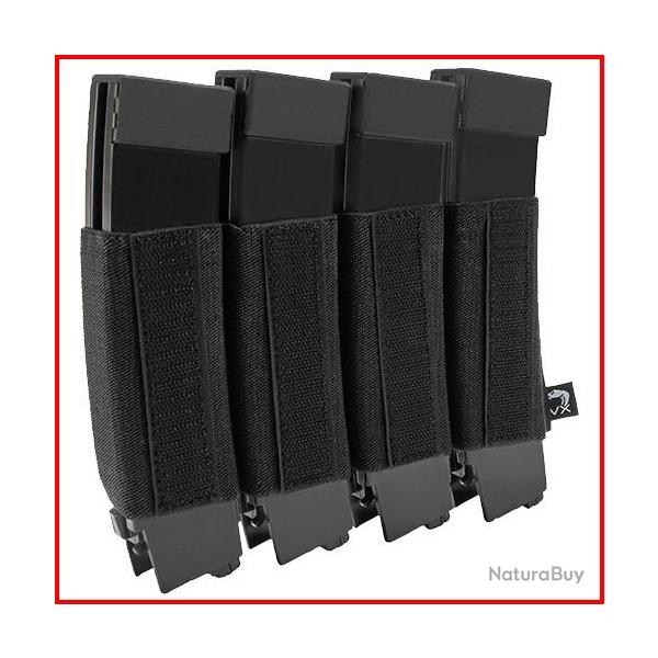  Porte chargeur Quad VX SMG Viper NOIR