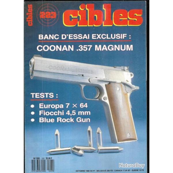 cibles 223 coonan 357 magnum, lefaucheux 1858 de marine tonkin, couteaux remington, blue rock teixi
