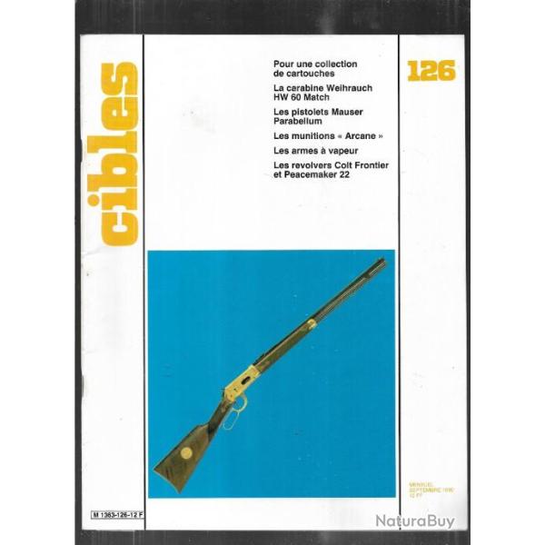 cibles 126 armes � vapeur, mauser parabellum, munitions arcane, colt frontier peacemaker 22