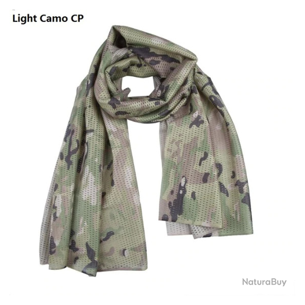 Foulard l�ger camo light jungle taille unique.