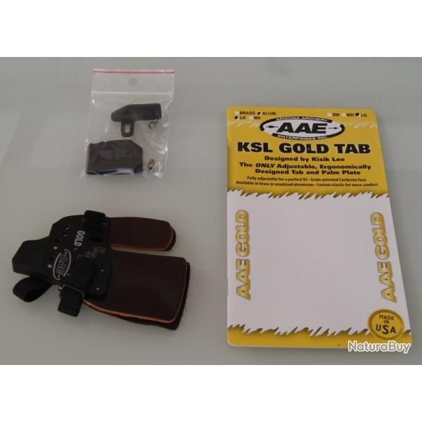 Palette Gaucher Large AAE KSL Gold Alu Noir  Cuir Cordovan