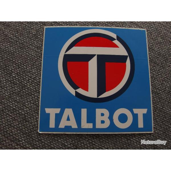 Talbot autocollant vintage 10 cm