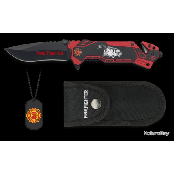 Couteau pliant EMSPlaque Lame 8.1 cm 1943207