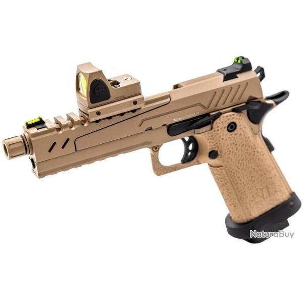 REPLIQUE GBB GAZ HI-CAPA 5.1 SPLIT ALL TAN 1,0J + POINT ROUGE BDS