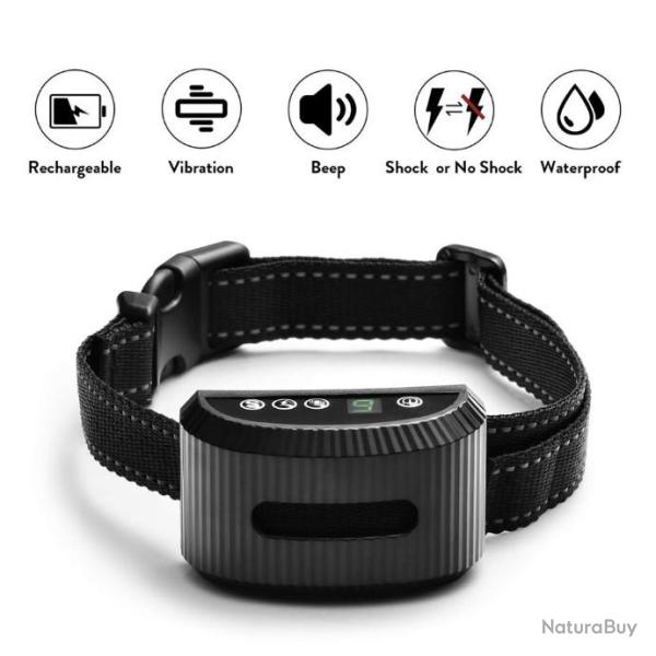 TOP OFFRE !! Collier de Dressage pour Chien Noir - LIVRAISON GRATUITE !!