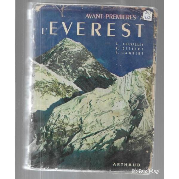 avant-premi�res � l'�verest de g.chevalley, r.dittert et r.lambert