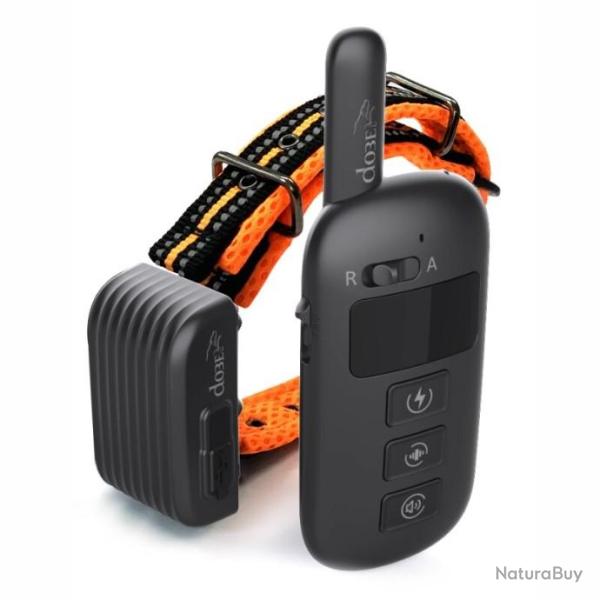 Collier Anti-Aboiement 2 en 1 port�e 400M ORANGE - LIVRAISON GRATUITE !!