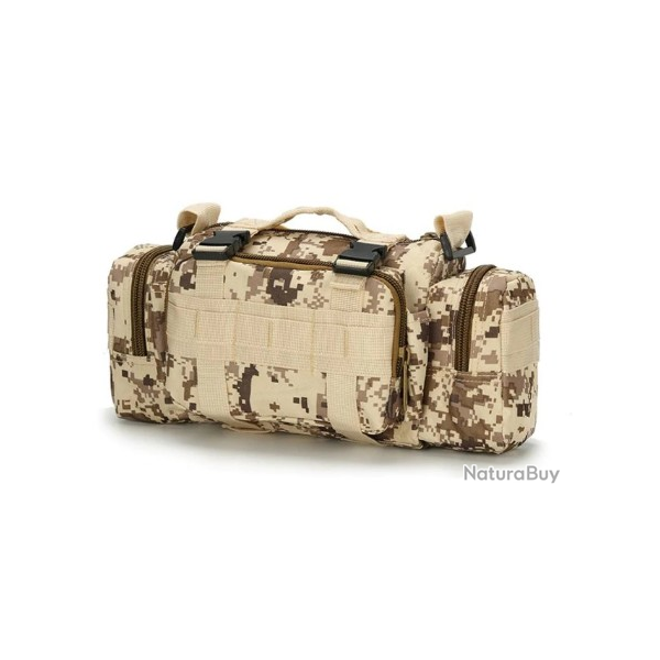 SAC MULTI USAGE TANCHE ACTIVIT PCHE - CHASSE - MILITAIRE - RANDONNE (Couleur Camo Dsert)